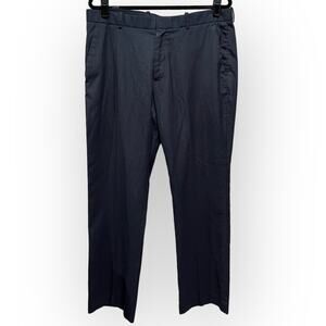 Perry Ellis Men’s Embossed Vertical Stripe Straight Leg Dress Pant sz 34x30 gray